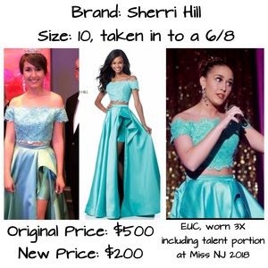 Two piece Sherri Hill pageant/prom gown